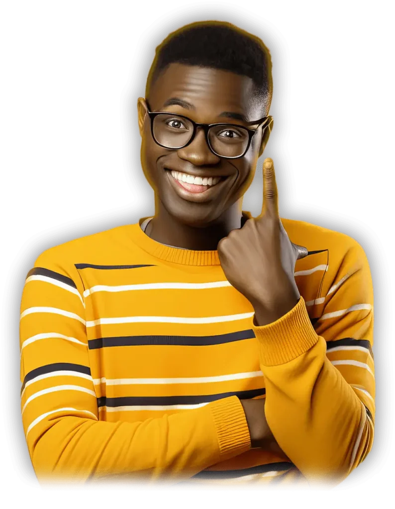 Joyeux étudiant africain lors du tech camp africa digiempower