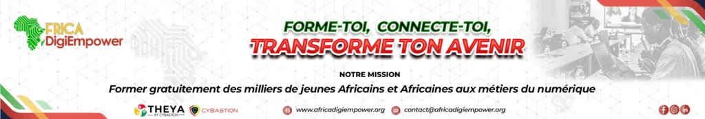 Africa Digiempower un programme de THEYA by Cybastion. Visuel réaliser par adambita237(adatheartist)