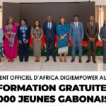 Lancement officiel d’Africa DigiEmpower au Gabon-Africa DigiEmpower formations gratuites pour les jeunes. design by adambita237